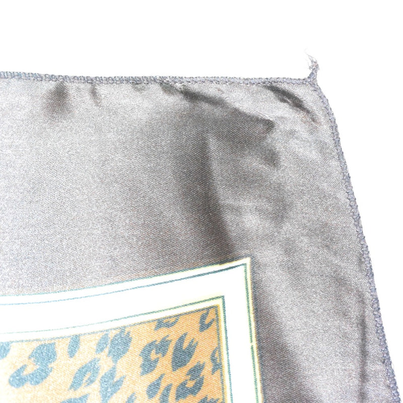 豹纹围巾 
 丝绸茶豹图案女士A级