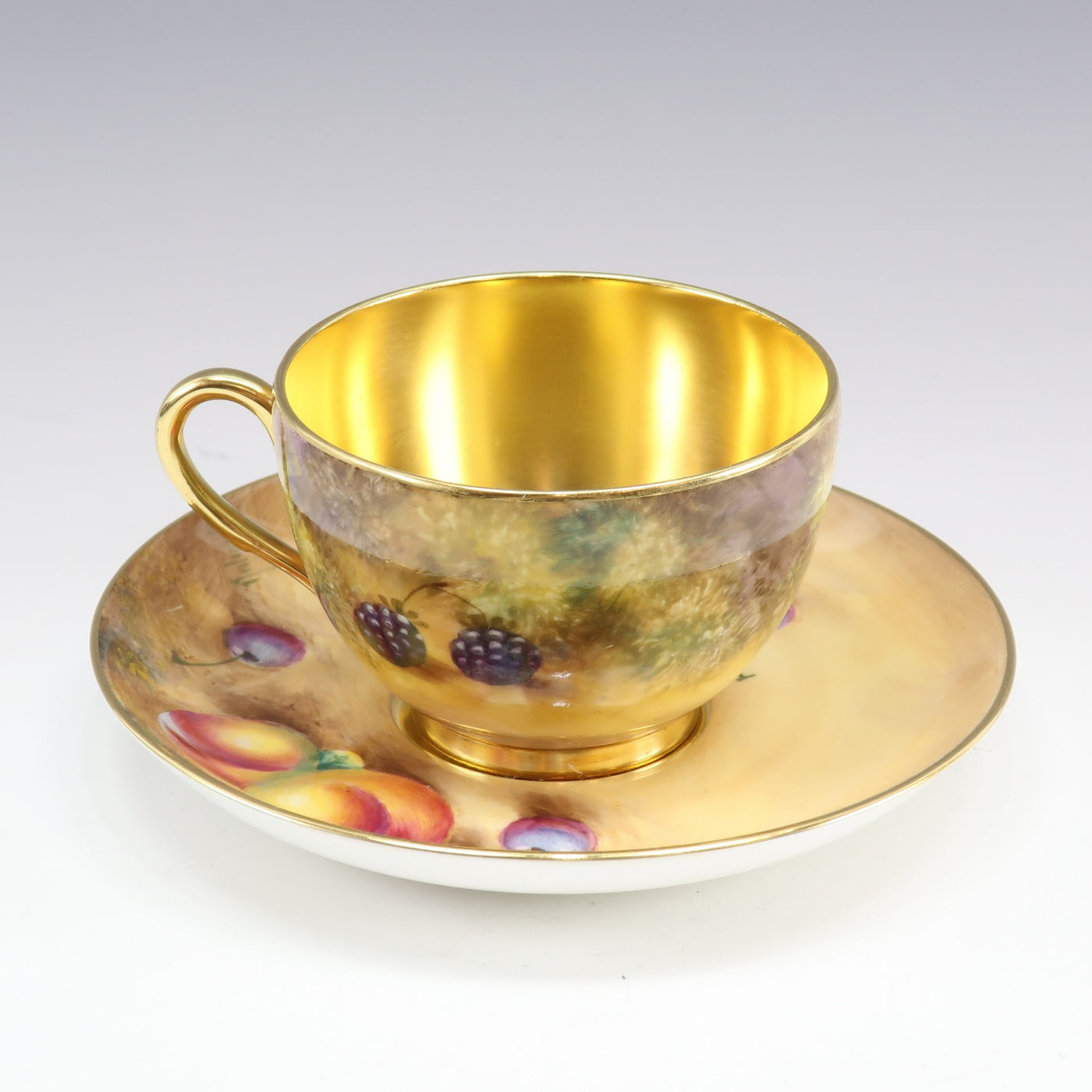 ロイヤルウースター ペインテッドフルーツ アンティーク カップ