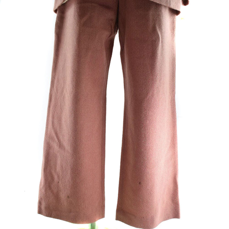 [Fendi] Fendi 
 Traje de configuración 
 Hombres de configuración de doble lana de rosa