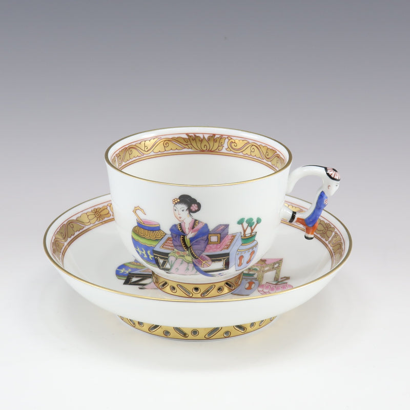 HEREND] Herend Shinowazuri Akira no Mandarin Cup & Saucer 3364/MG