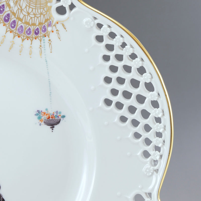 レア物 マイセンブルーオーキッドレースプレート 【公式通販】