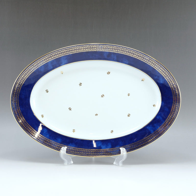[SEVRES] SABLE CLUBED BLUSE N ° 142 Volent de table Plaque ovale