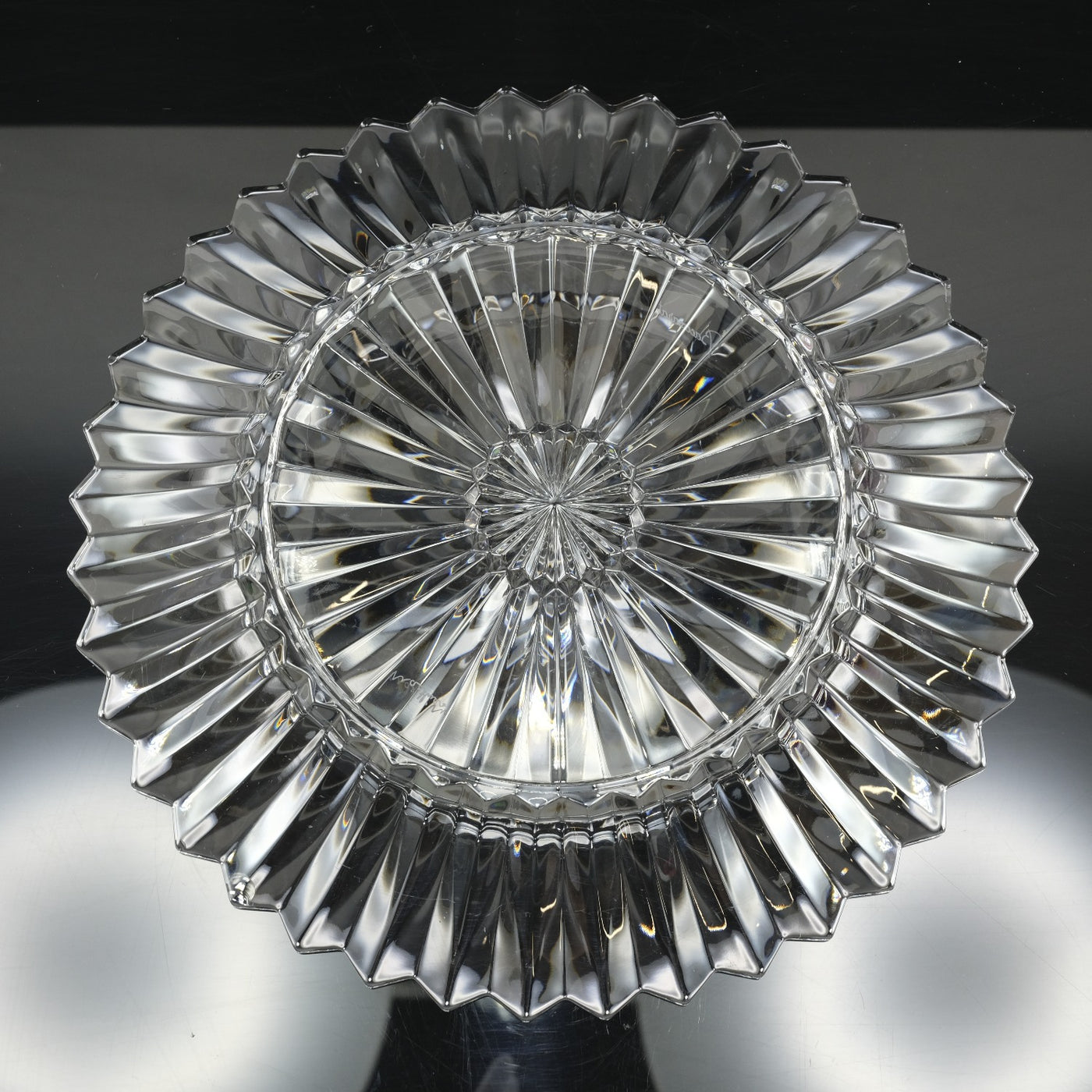【未使用】Baccarat 　バカラ 　ミルニュイ　 プレート 26ｃｍ Baccarat】バカラ ミルニュイ(MILLE NUITS) 食器 プレート 26cm 欠け