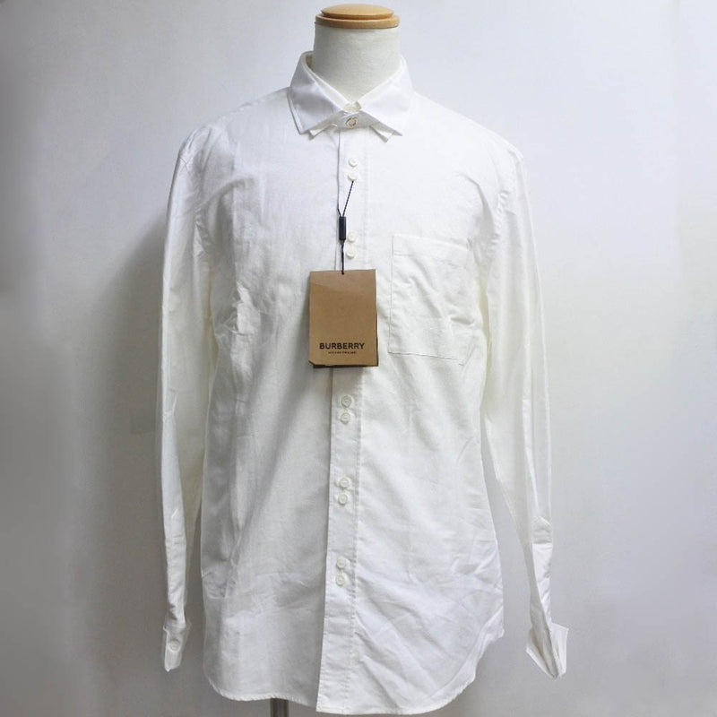 [Burberry] Burberry 
 Camisa de manga larga 
 4558047 1006 Cotton White Men's Rank