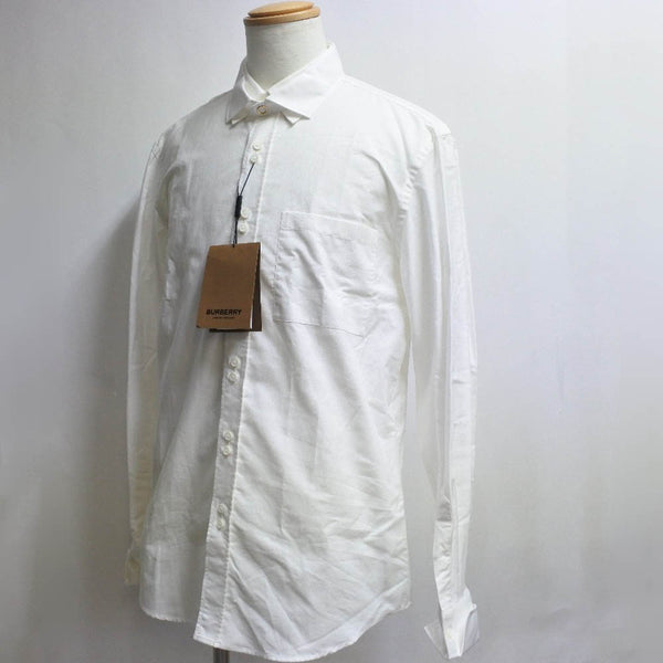 [Burberry] Burberry 
 Long -sleeved shirt 
 4558047 1006 Cotton White Men's S Rank
