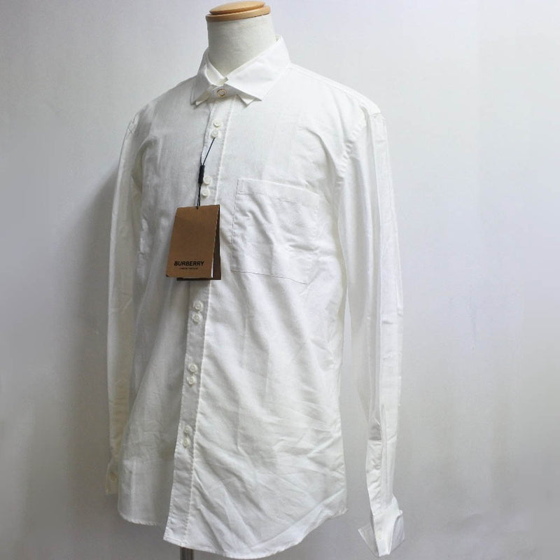 [Burberry] Burberry 
 Camisa de manga larga 
 4558047 1006 Cotton White Men's Rank