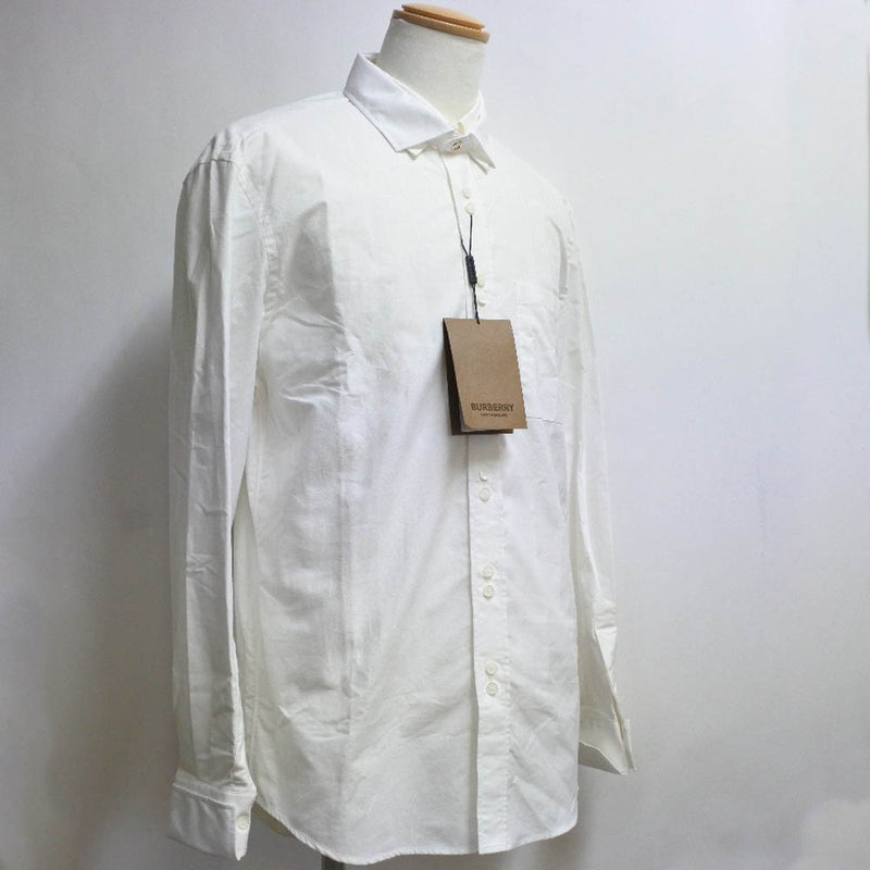 [Burberry] Burberry 
 Camisa de manga larga 
 4558047 1006 Cotton White Men's Rank