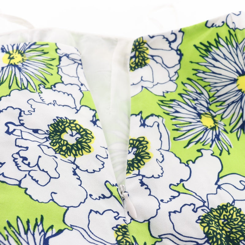 PRADA] Prada Floral cotton green ladies mini skirt A rank