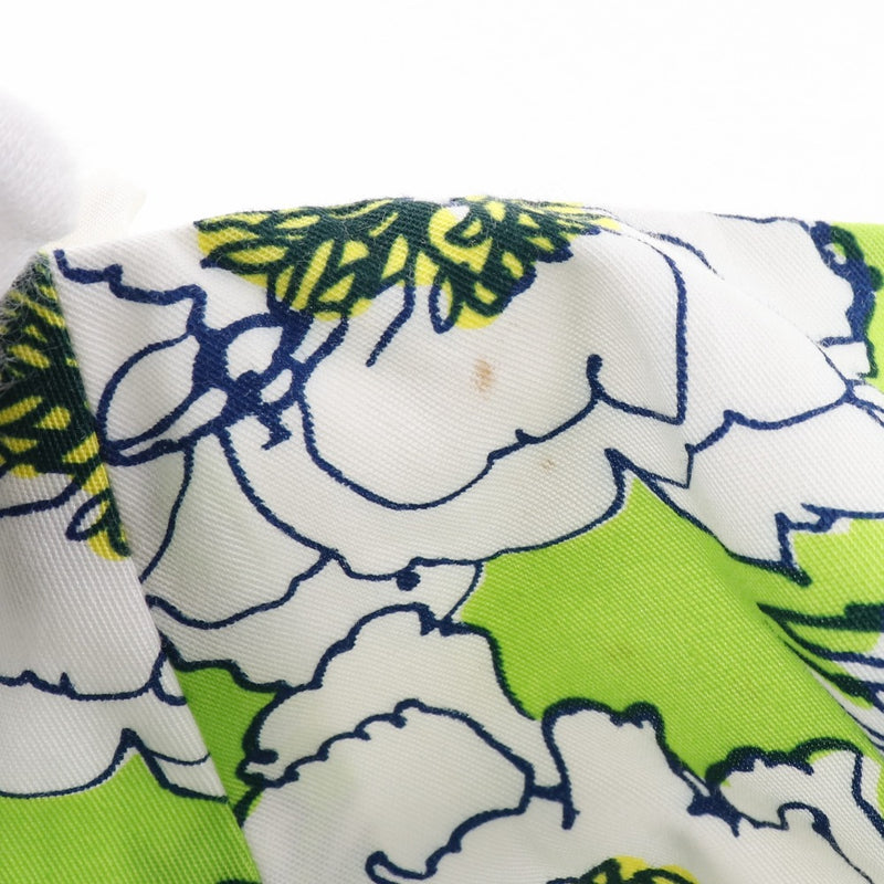 [프라다] 프라다 
 미니 스커트 
 플로럴 패턴 면화 녹색 숙녀 계급