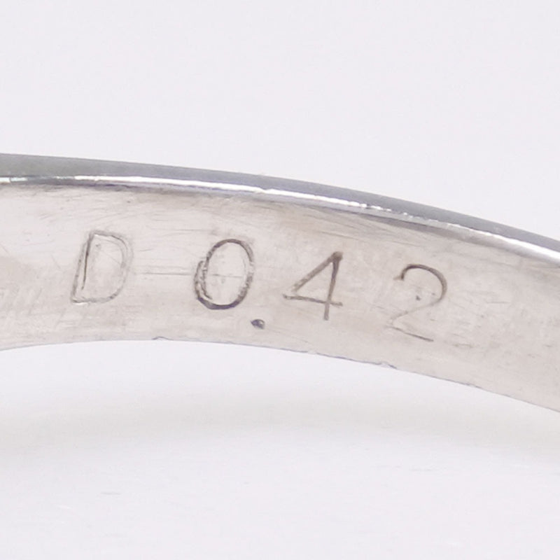 10号 リング・指輪 Pt900プラチナ×エメラルド×ダイヤモンド E0.40 D0.42刻印 約5.7g レディースAランク – KYOTO  NISHIKINO
