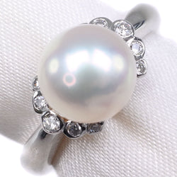 真珠 9.5号 リング・指輪 ダイヤモンド8.0 ｍｍ パール×Pt900プラチナ 約6.9g Pearl レディースSAランク – KYOTO  NISHIKINO