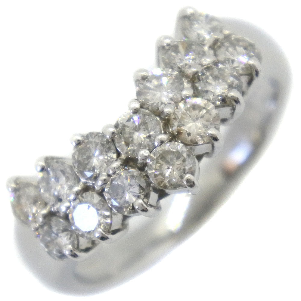 ダイヤリング 9.5号 リング・指輪 Pt900プラチナ×ダイヤモンド 1.01刻印 一文字 約5.5g Da Earring レディースA –  KYOTO NISHIKINO