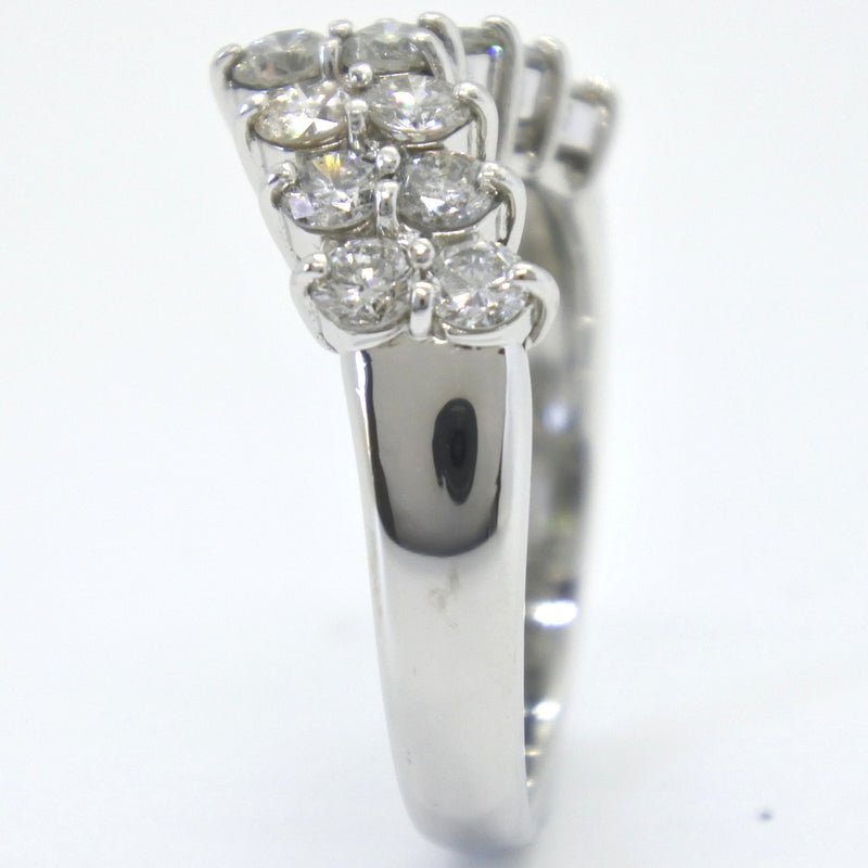 Dialing No. 9.5 Ring / Ring 
 PT900 Platinum x Diamond 1.01 Stamp about 5.5g Da Earling Ladies A+Rank