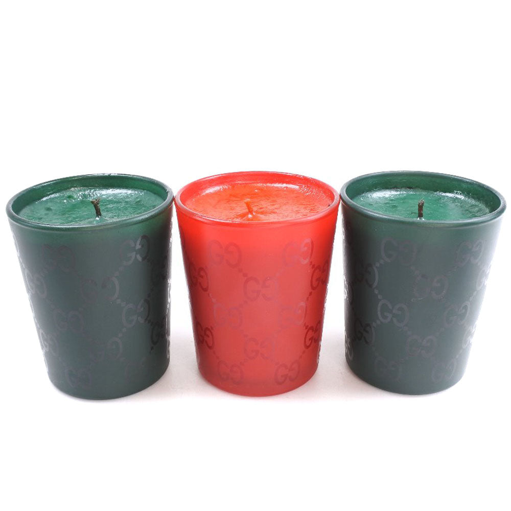 GUCCI】グッチ アロマキャンドル その他雑貨 三点セット レッド aroma