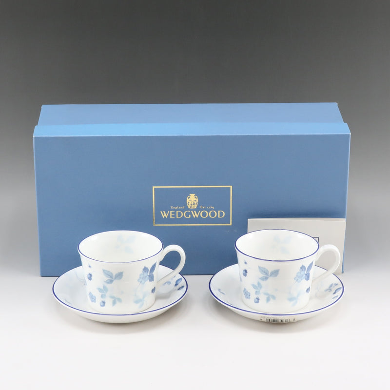  strawberry blue カップ　皿セット Wedgwood】ウェッジウッド ストロベリー ブルー 食器 カップ＆ソーサー