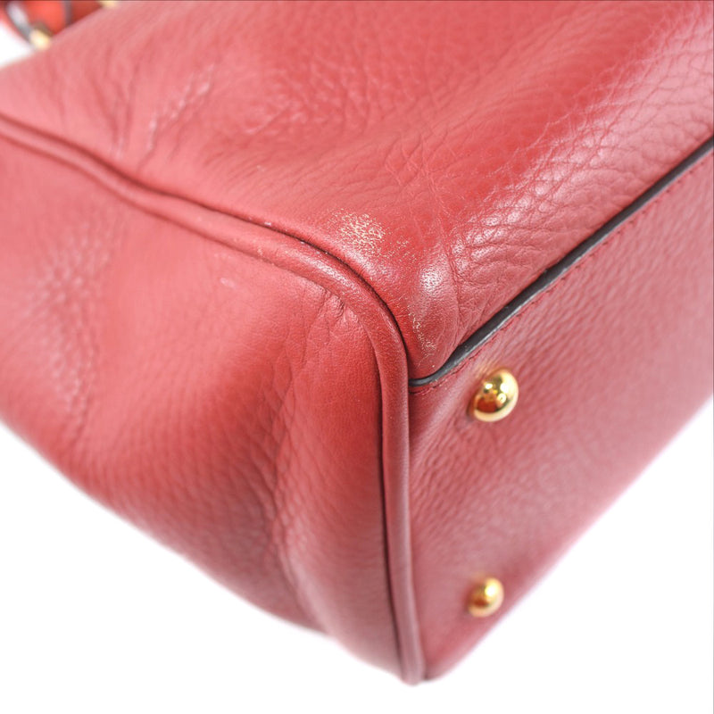 [LOEWE] Loewe 
 2way shoulder handbag 
 Piel Vacuna Cowhide 318.32.c86 Leather Red 2WAYSHOULDER Ladies