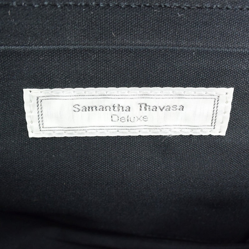 【Samantha Thavasa】サマンサタバサ
 ショルダーバッグ
 型押し レザー 黒 ターンロック レディースAランク