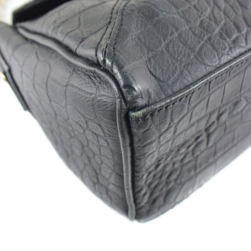 [Samantha Thavasa] Samantha Thavasa 
 Shoulder bag 
 Enhanced leather Black Turn Lock Ladies A Rank