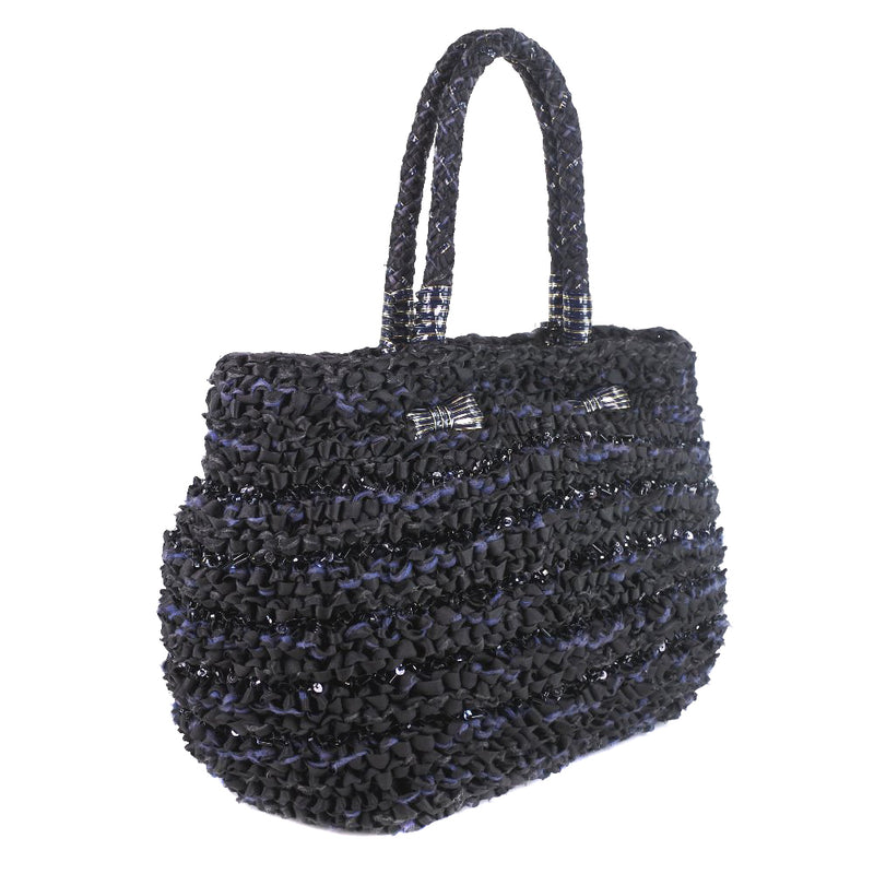 [Anteprima] Anteprima 
 Braided handbag 
 Ribbon wire code Black BRAID Ladies A Rank