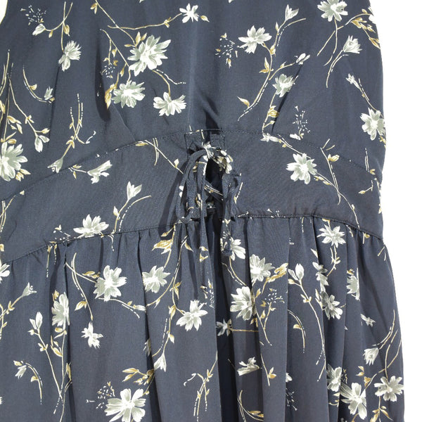 [Le tempers calme] lután calma 
 Vestido de flores 
 Polyester Navy Floral Ladies S Rank