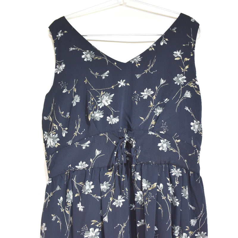 [LE TEMPS CALME] Lutan Calm 
 Floral dress 
 Polyester Navy Floral Ladies S Rank