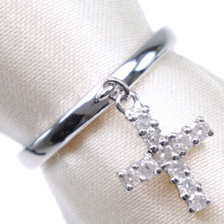 Cross No. 9 Anillo / anillo 18KGold White X Diamond Aproximadamente 2.2 g Cross Ladies A Rank