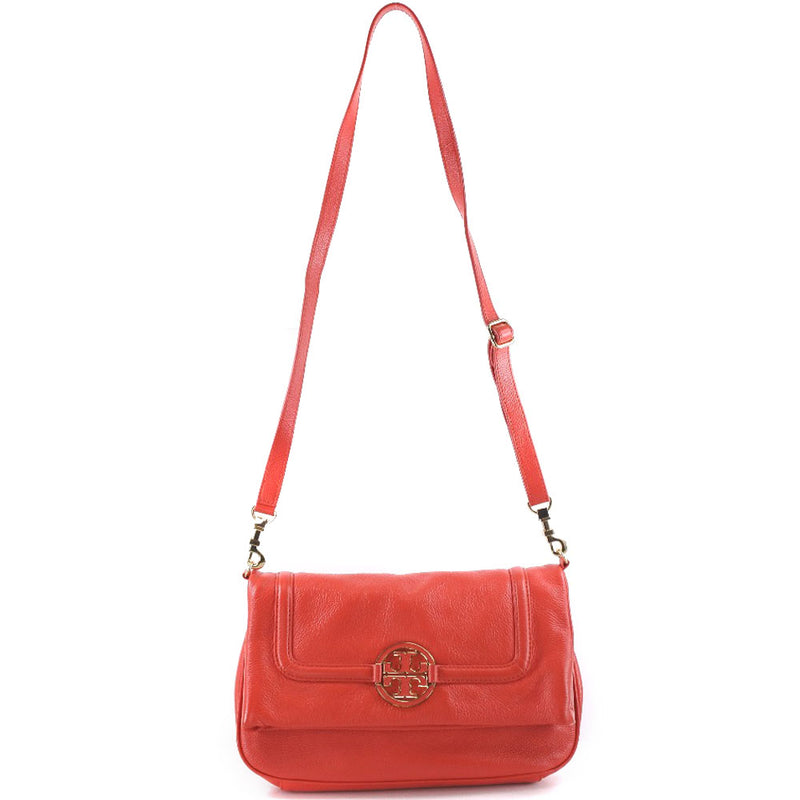 [Tory Burch] Tory Burch Shoulder Bag Leather red snap button ladies A rank