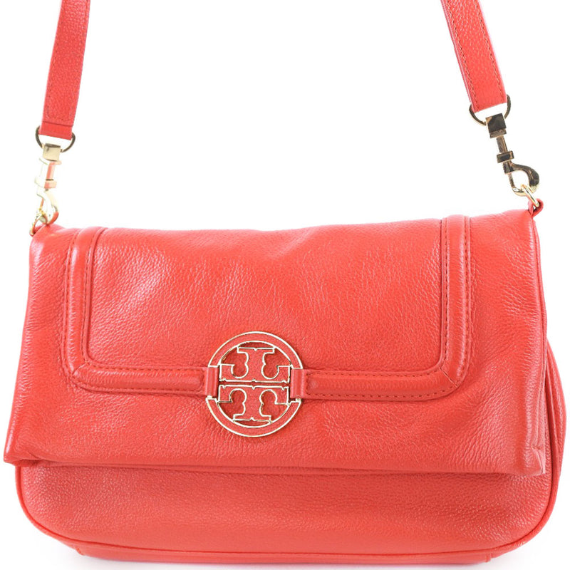 [Tory Burch] Tory Burch Sac à épaule en cuir en cuir bouton-snap bouton des dames un rang