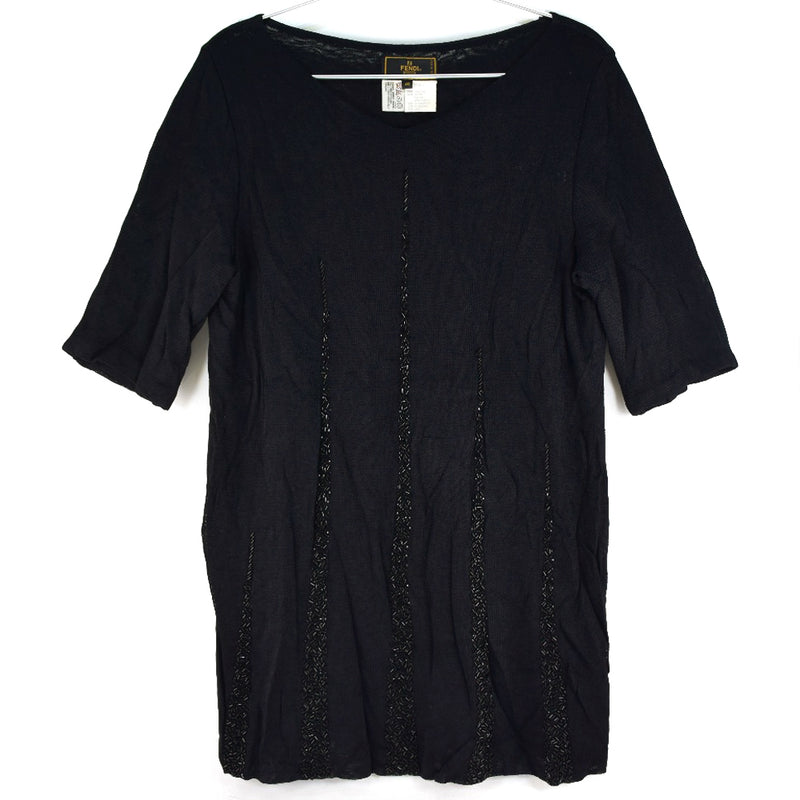 【FENDI】フェンディ スパンコール 半袖Ｔシャツ