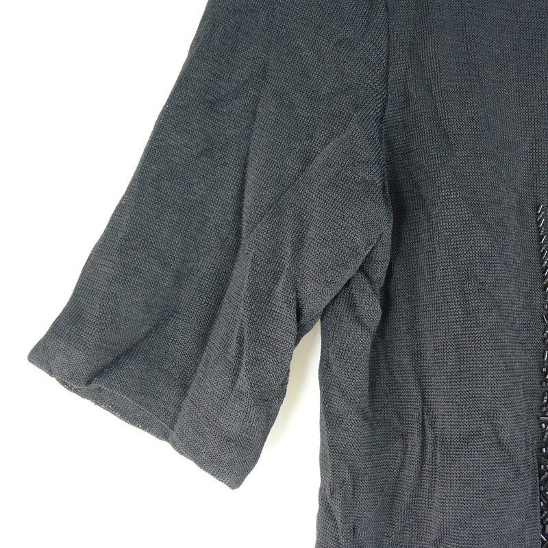 [FENDI] Fendi 
 Spancall short sleeve T -shirt 
 Rayon Black Sequin Ladies A-Rank