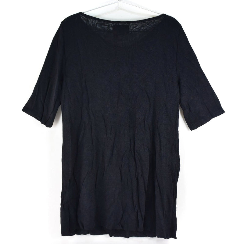 [FENDI] Fendi 
 Spancall short sleeve T -shirt 
 Rayon Black Sequin Ladies A-Rank