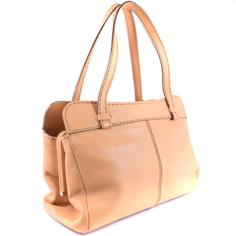 [TOD'S] TODS TOTE BAG CALF BEIGE MEDGES UN RAND