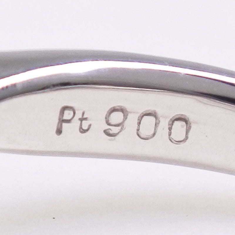 진주 크기 11.5 링 11.2mm PT900 플래티넘 X Black Pearl (Black Cultured Pearl) x 다이아몬드 D0.13 스탬프 약. 8.8G Pearl Women 's A+ 순위