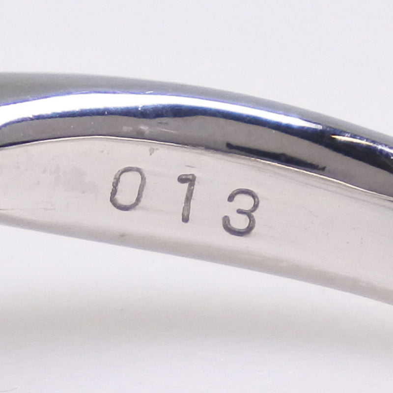 진주 크기 11.5 링 11.2mm PT900 플래티넘 X Black Pearl (Black Cultured Pearl) x 다이아몬드 D0.13 스탬프 약. 8.8G Pearl Women 's A+ 순위