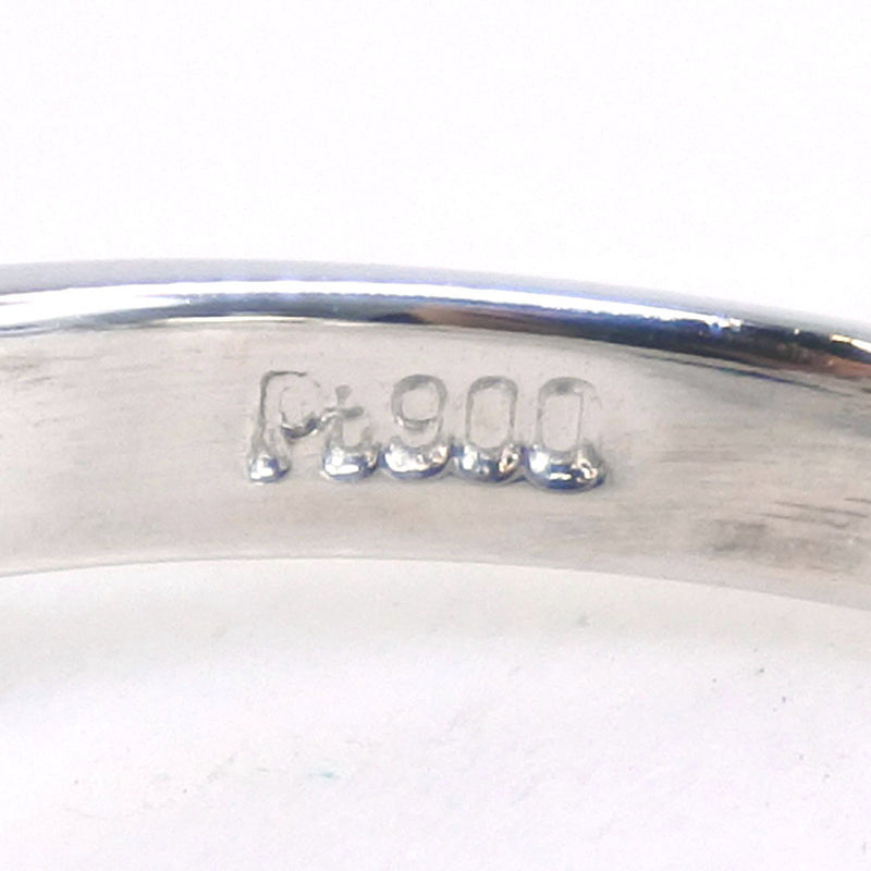 진주 크기 12.5 링/링 9.0 mm PT900 플래티넘 x 블랙 펄 (black pearl) (Black Cultured Pearl) x 다이아몬드 블랙 D0.07 스탬프 약. 4.8G Pearl Women 's SA 순위