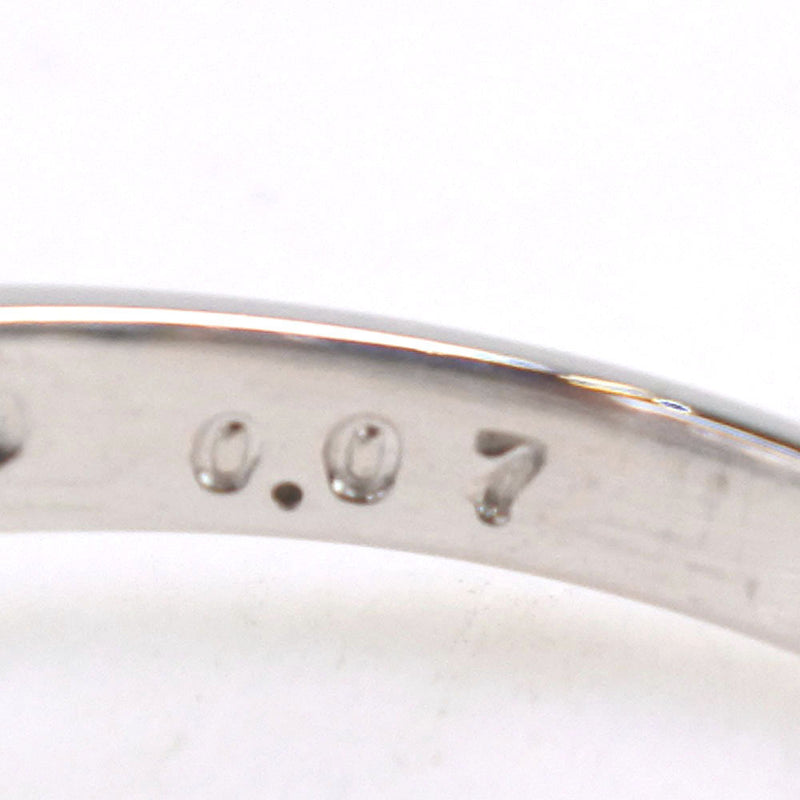 진주 크기 12.5 링/링 9.0 mm PT900 플래티넘 x 블랙 펄 (black pearl) (Black Cultured Pearl) x 다이아몬드 블랙 D0.07 스탬프 약. 4.8G Pearl Women 's SA 순위