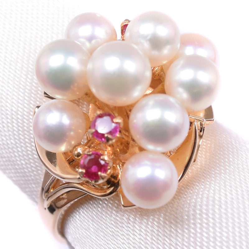 Pearl/Pearl No. 9 Ring/Ring 
 K18 Yellow Gold Approximately 5.8g Pearl Ladies SA Rank