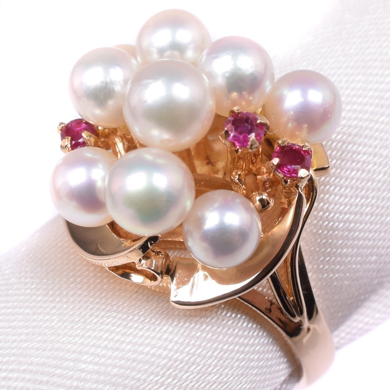 Pearl/Pearl No. 9 Ring/Ring 
 K18 Yellow Gold Approximately 5.8g Pearl Ladies SA Rank