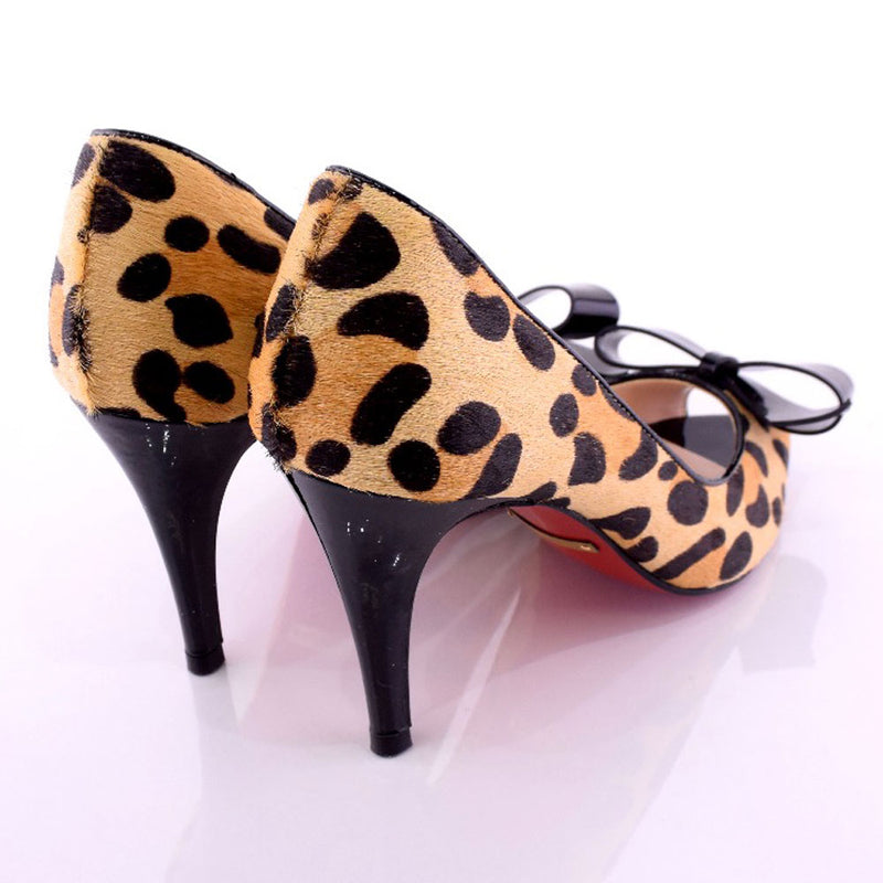 ES COLLECTION Pumps 
 35 size Harako x leather leopard pattern ES COLLECTION Ladies SA Rank