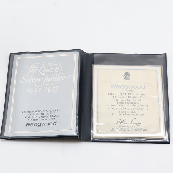 [Wedgwood] Wedgwood Queen Elizabeth Silver Jubilee 1952-1977 Commemorative Metal Imported Goods