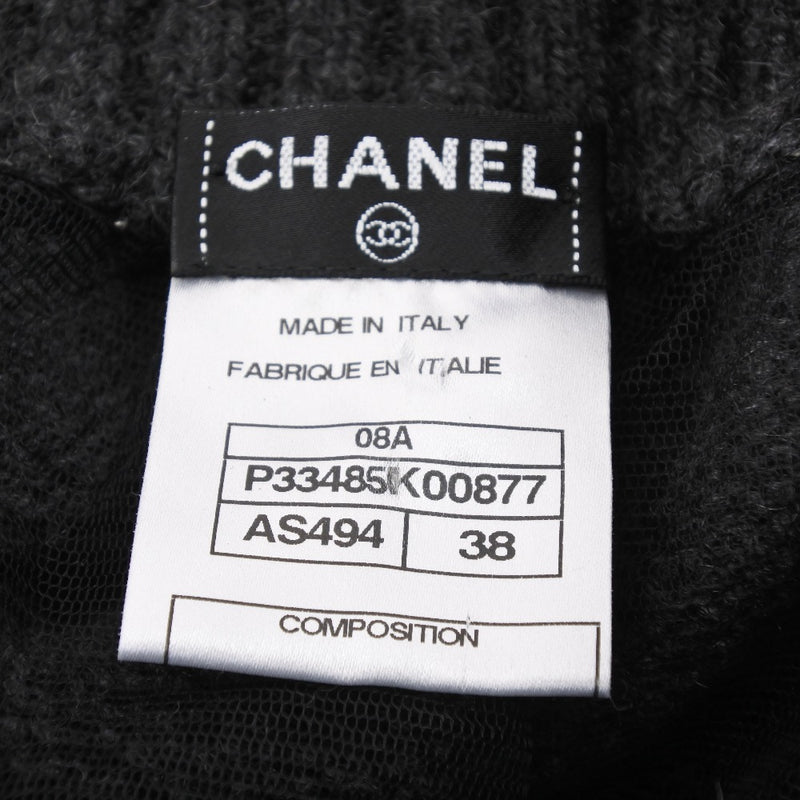 [Chanel] Chanel 
 Falda 
 P33485K00877 Cashmere Gray Ladies A Rank