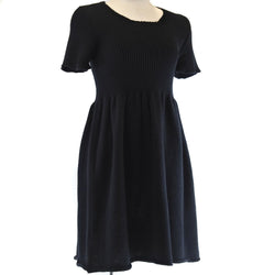 miu miu black knit dress Miu Miu Ribbed Knit Dress - Black