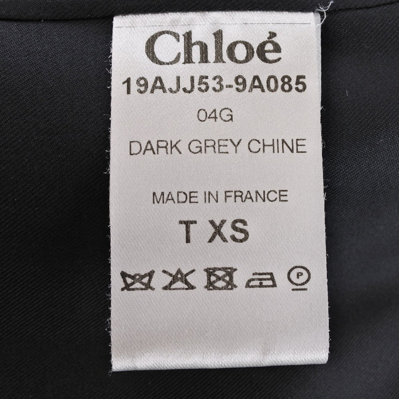 【Chloe】クロエ
 チェーン スカート
 ウール 黒 Chain レディースSランク