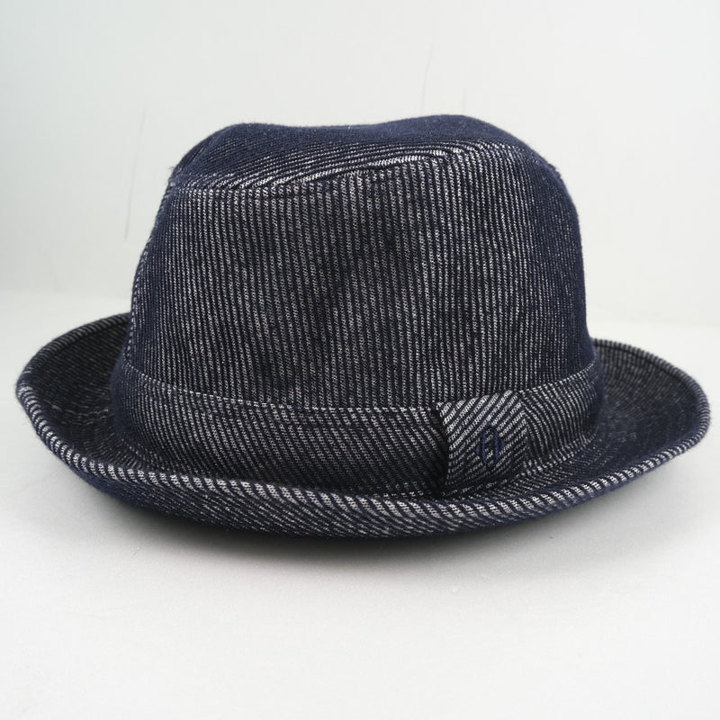 [Hermes] Hermes Hat Wool Navy Unisex A + RANG