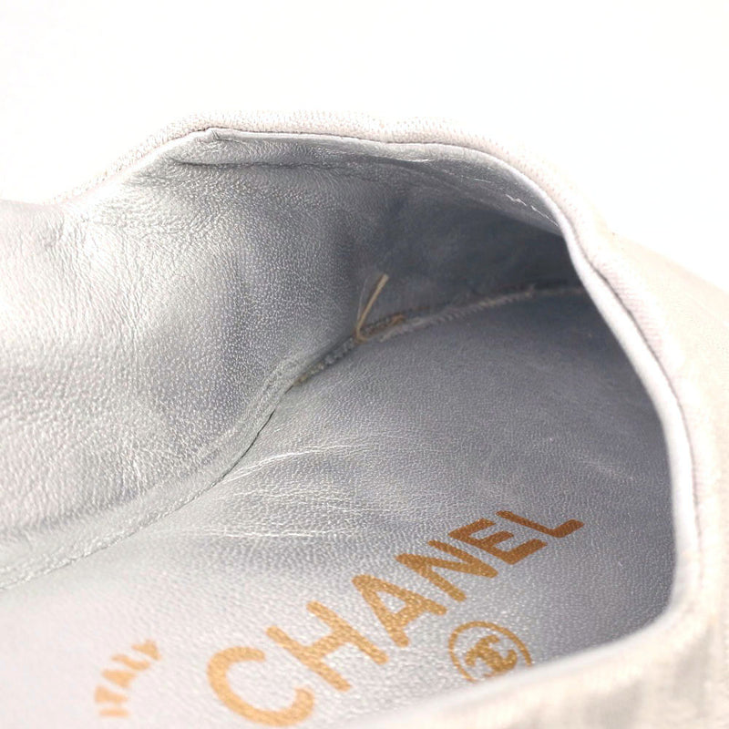 [CHANEL] Chanel 
 Room shoes Other shoes 
 New Travel Line Canvas Silver Room SHOES Unisex