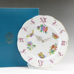 【美品】ヘレンド壁時計 HEREND】ヘレンド ヴィクトリア ブーケ ウォールクロック 掛時計 527