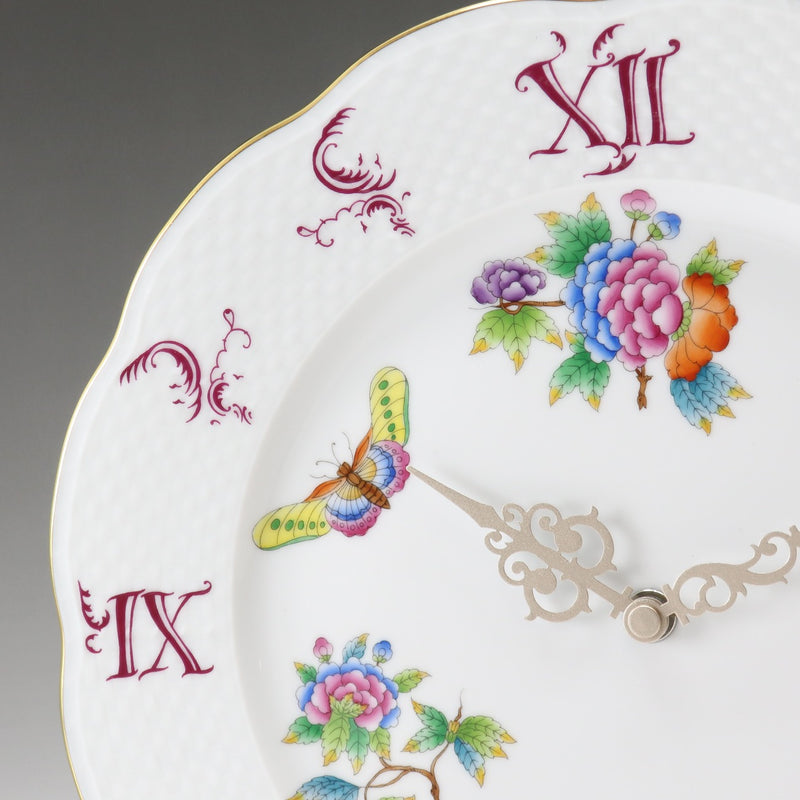 HEREND】ヘレンド ヴィクトリア ブーケ ウォールクロック 掛時計 527