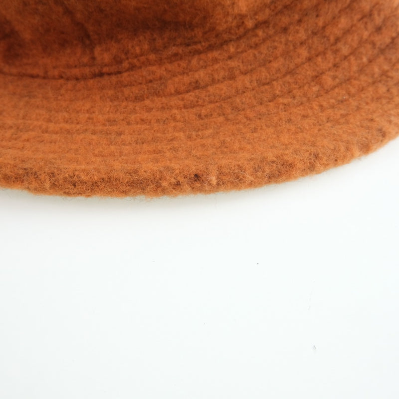 [HERMES] Hermes 
 Hat 
 Wool x Nylon Orange Ladies A-Rank
