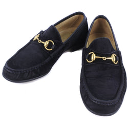 [Gucci] Gucci 
 Loafer de caballos de caballos 
 Swedo Black Horsebit Ladies