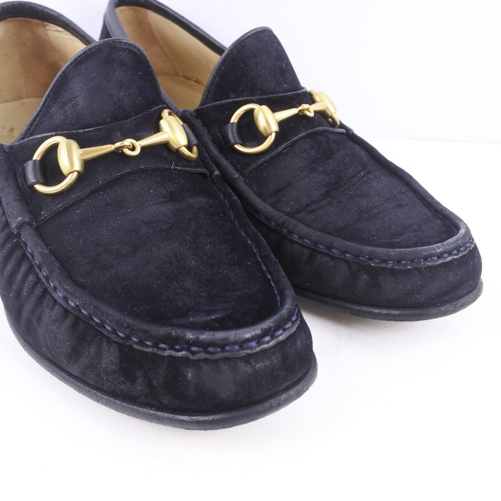 GUCCI】グッチ ホースビット ローファー スウェード 黒 Horsebit